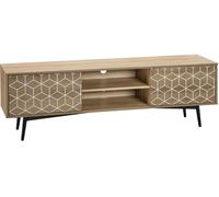 Beliani Mueble tv marrón claro