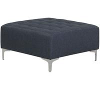 Beliani Otomana tela gris oscuro
