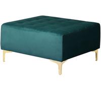 Beliani Otomana terciopelo verde azulado