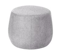 Beliani Puf de Tela Redondo Moderno Forma Tambor Suave salón Dormitorio Verde Claro Ashton