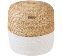 Beliani Puf yute blanco 46 cm 46 cm 48 cm