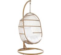 Beliani Silla colgante con soporte natural