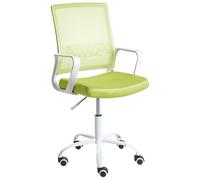 Beliani Silla de Oficina Moderna con Altura Ajustable giratoria tapizado de Malla Verde Lima Ease
