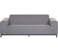 Beliani Sofá de jardín 3 plazas gris