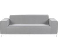 Beliani Sofá de jardín 3 plazas gris claro