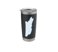 Belice Mapa Belice Orgulloso Vaso térmico de acero inoxidable de doble pared