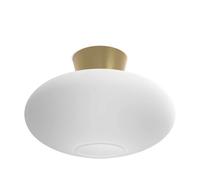 Belid - Bullo Lámpara de Techo XL Ø38 Brass/Opal