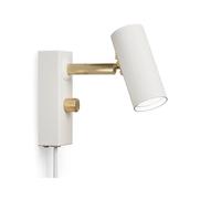 Belid - Cato Aplique de Pared Mate Blanco/Blank Latón