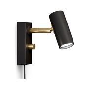 Belid - Cato Aplique de Pared Mate Negro/Latón