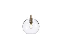Belid Lámpara colgante Gloria Ø19 cm latón-vidrio transparente