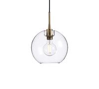 Belid Lámpara colgante Gloria Ø26 cm latón-vidrio transparente