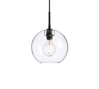 Belid Lámpara colgante Gloria Ø26 cm negro-vidrio transparente