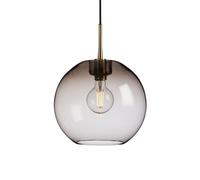 Belid Lámpara colgante Gloria Ø32 cm latón-vidrio ahumado