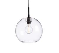 Belid Lámpara colgante Gloria Ø32 cm negro-vidrio transparente