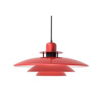 Belid Lámpara colgante Primus Ø43 cm Blanco rojo-mate negro