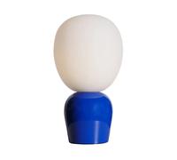 Belid Lámpara de mesa Buddy vidrio opal Azul ultramarino
