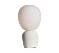 Belid Lámpara de mesa Buddy vidrio opal Blanco brillante