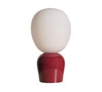 Belid Lámpara de mesa Buddy vidrio opal Granate