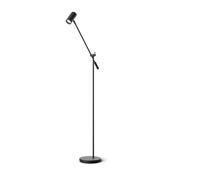Belid Lámpara de pie Tyson brazo basculante Ø19.8 cm negro con estructura