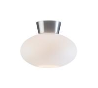 Belid Plafón Bullo vidrio opal Ø27 cm aluminio
