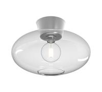 Belid Plafón Bullo XL vidrio transparente Ø38 cm aluminio