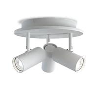 Belid Plafón de 3 luces Tyson Ø25 cm Blanco