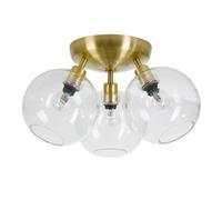 Belid Plafón Gloria Ø33 cm latón-transparente