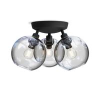 Belid Plafón Gloria Ø33 cm negro-transparente