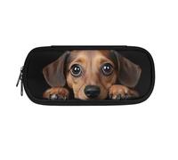 Belidome Estuche grande con cremallera, bolsa de almacenamiento para bolígrafos y oficina, Dachshund Baby, Talla única, Juego de mochila escolar