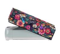 Belidome Organizador de máquina troquelado con patrón floral, cubierta impermeable para máquina de corte