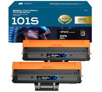 belietop MLT-D101S Tóner Compatible para Samsung D101S MLT-D101S/ELS Negro Tóner para SCX-3405 SCX-3400 SCX-3405W SCX-3405F SCX-3405FW ML-2160 ML-2165W ML-2165 ML-2168 SF768(Negro,2-Pack)