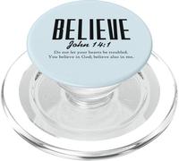 Believe Bible Cita Cristiana PopSockets PopGrip para MagSafe