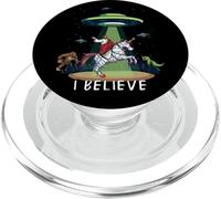Believe Bigfoot Dinosaur Alien UFO Jesus Riding On Unicorn PopSockets PopGrip para MagSafe