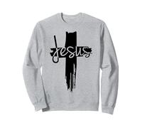Believe Christian Cross Jesus Christ Cross Faith Bible Verse Sudadera