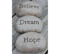 Believe, Dream, Hope: Inspirational Notebook, Journal, and Diary with 100 Lined Pages (6 x 9 inches)