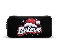 Believe in Christmas Hat - Estuche para lápices, bolsa de cosméticos, organizador para viajes y oficina