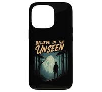 Believe In The Unseen Paranormal Forest Creature Carcasa para iPhone 13 Pro