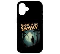 Believe In The Unseen Paranormal Forest Creature Carcasa para iPhone 16