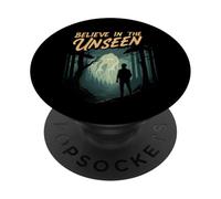 Believe In The Unseen Paranormal Forest Creature PopSockets PopGrip Adhesivo