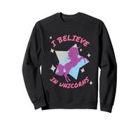 Believe in Unicorns Cute Womens and Teen Girls Sudadera