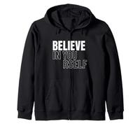 Believe in Yourself Mensaje Motivacional Sudadera con Capucha