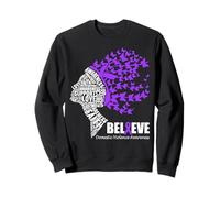 Believe Octubre Mes de Concientización sobre Violencia Doméstica Mujeres Sudadera