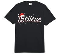 Believe Santa Claus Magica Christmas Winter Holidays Comfort Colors Adult Heavyweight T-Shirt