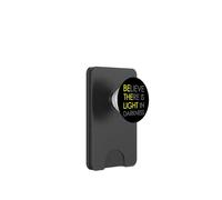 Believe There Is Light In Darkness Jesús Cross Art ON Back PopSockets PopWallet para MagSafe
