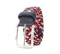 Believewang Cinturón elástico para hombre, cinturón elástico a rayas para mujer, cinturón largo trenzado de punto, cinturón extensible de 160cm