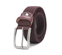 Believewang Cinturón elástico para hombre, cinturón elástico a rayas para mujer, cinturón largo trenzado de punto, cinturón extensible de 160cm
