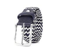 Believewang Cinturón elástico para hombre, cinturón elástico a rayas para mujer, cinturón largo trenzado de punto, cinturón extensible de 160cm