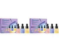 belif Super Drops Kit Mini Piel Radiante - Tamaño viaje, sérum hidratante ácido hialurónico,reafirmante péptidos, sérum iluminador vitamina C, cosmética coreana (6 ml x 3) (Paquete de 2)