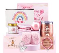 Belillpipi 40 cumpleaños para mujeres, regalo para 40 cumpleaños para mujeres, regalos para mujeres, regalo de cumpleaños para novia, mamá, hermana, colega, mejor amiga juego de regalo de cumpleaños