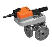 Belimo Válvula De Bola De 3 Vías DN25 Brida Kvs26 24VAC/DC 90s BACnet/Modbus 5Nm IP40 RJ12 R7025R-B2/LR24A-MOD-J6